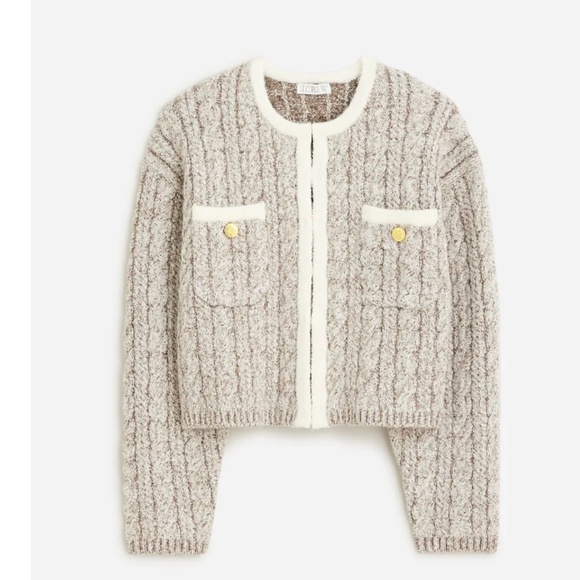 J. Crew Sweaters - Cable knit sweater lady jacket